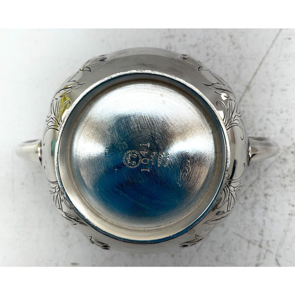 Middletown Plate Co. Quadrupleplate Silver Sugar Canister w/ Handle 1041 - Picture 6 of 9